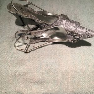 Silver Evening Heels